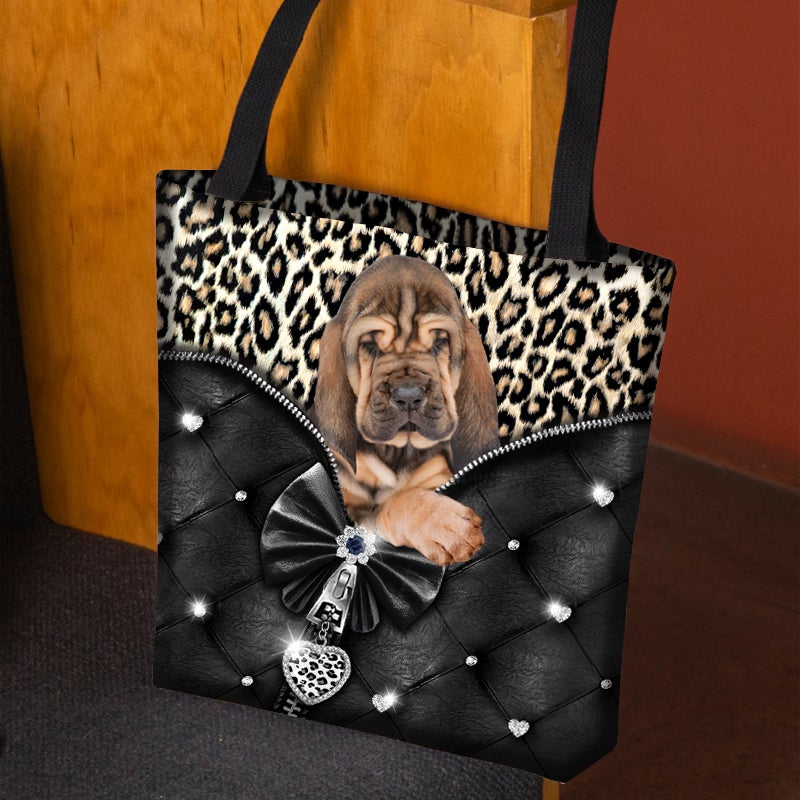 2022 New Release Bloodhound All Over Printed Tote Bag