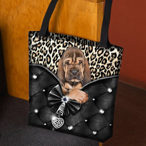 2022 New Release Bloodhound All Over Printed Tote Bag