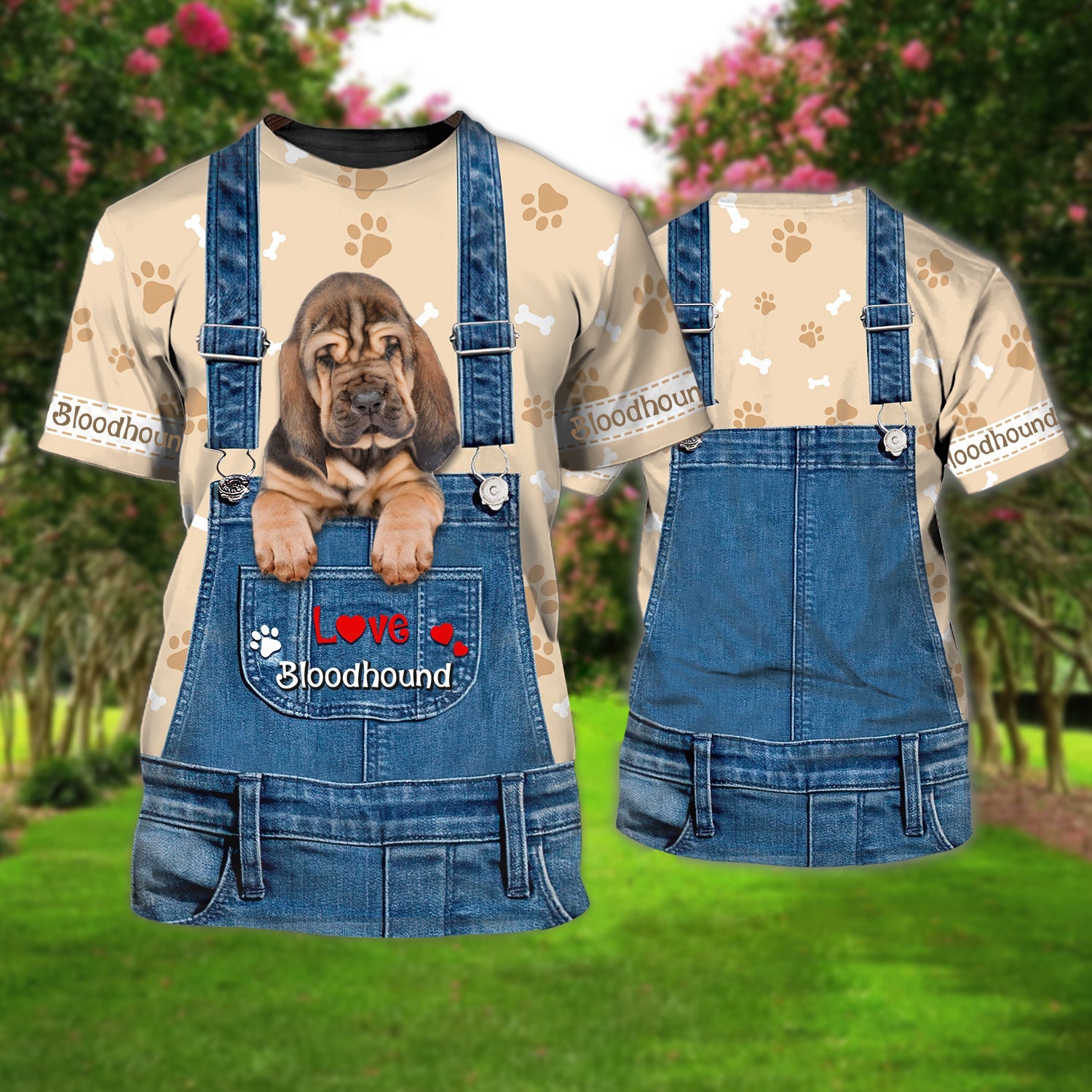 Love Bloodhound Cute Unisex T-shirt