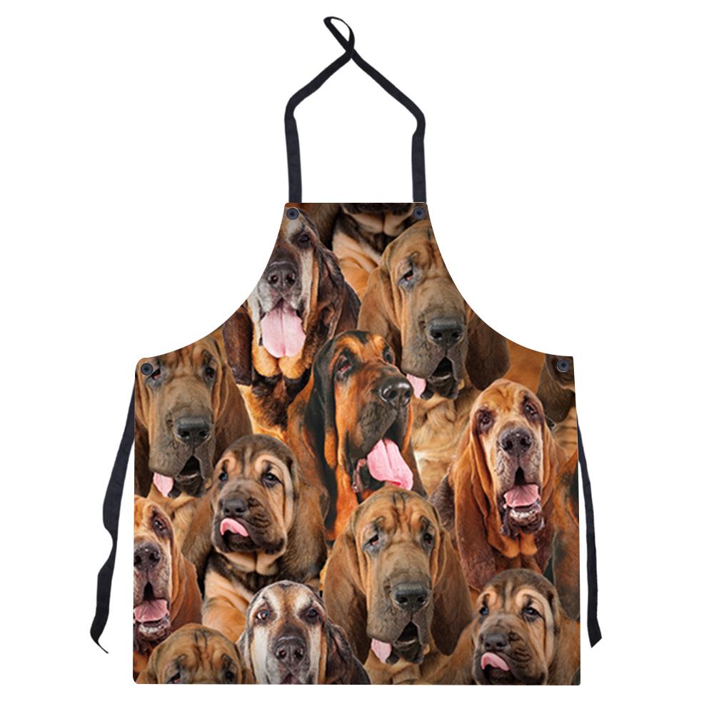 A Bunch Of Bloodhounds Apron/Great Gift Idea For Christmas