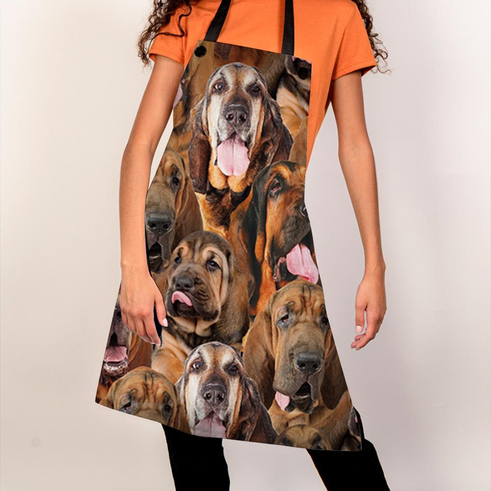 A Bunch Of Bloodhounds Apron/Great Gift Idea For Christmas