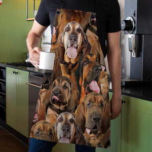 A Bunch Of Bloodhounds Apron/Great Gift Idea For Christmas