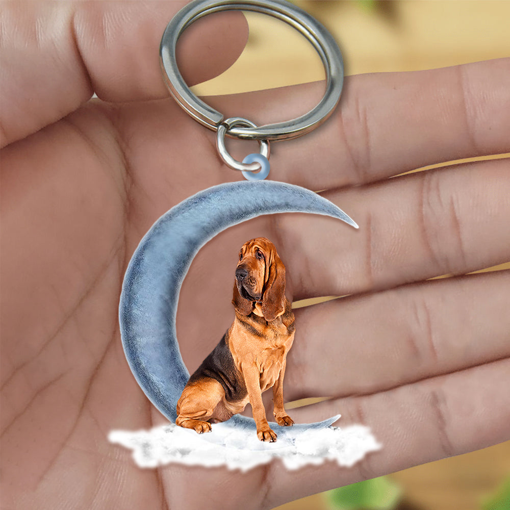 Bloodhounds On The Moon Flat Acrylic Keychain