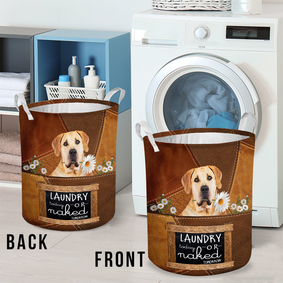 Boerboel Laundry Today Or Naked Tomorrow Laundry Basket