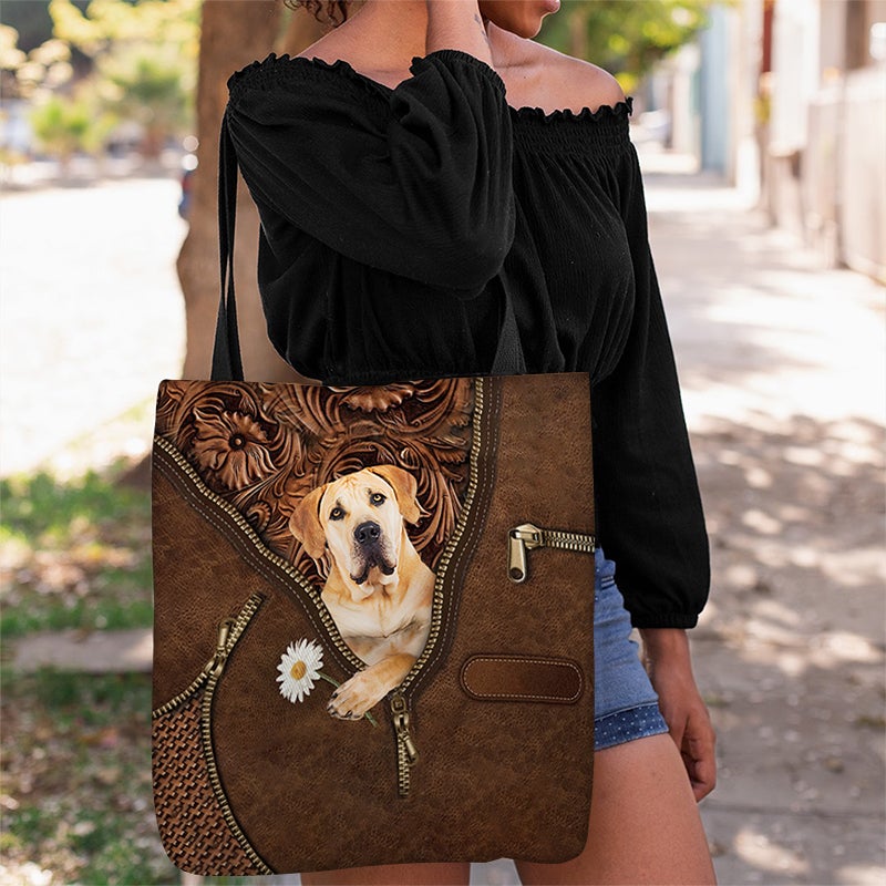 Boerboel Holding Daisy Tote Bag