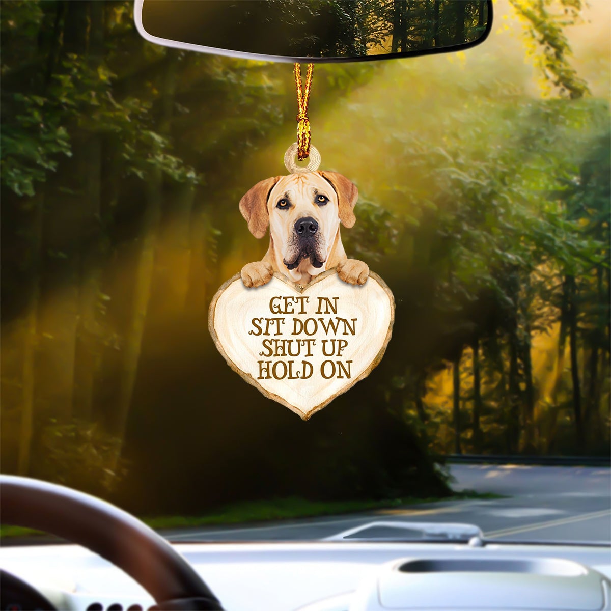 Boerboel Heart Shape Get In Car Hanging Ornament
