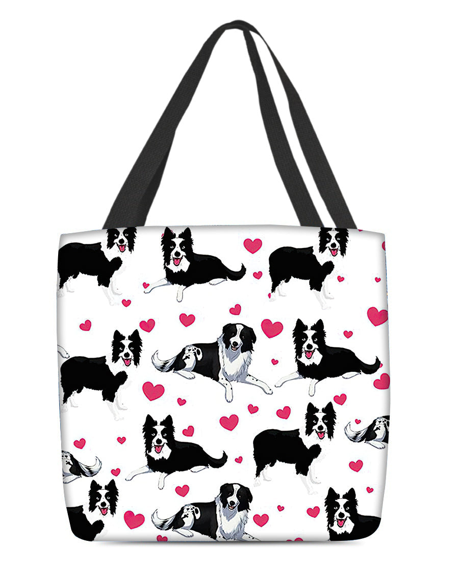 Cute Border Collie Tote Bag