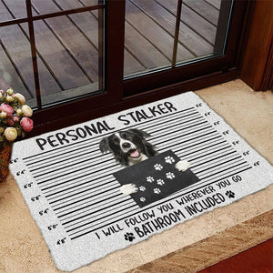 Border Collie Personal Stalker Doormat