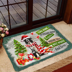 This Home Is Filled With Kisses/ Border Collie Doormat