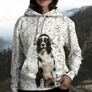 Great Music With Border Collie Unisex Hoodie