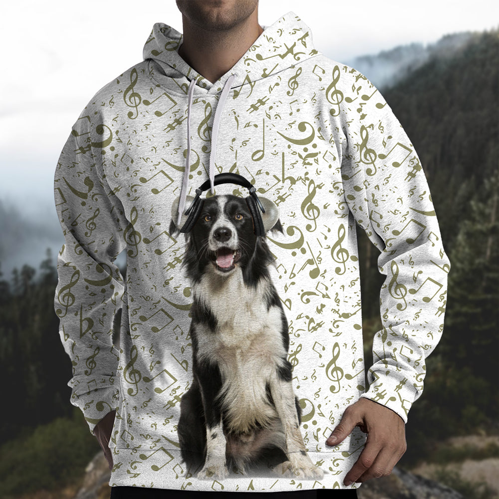 Great Music With Border Collie Unisex Hoodie
