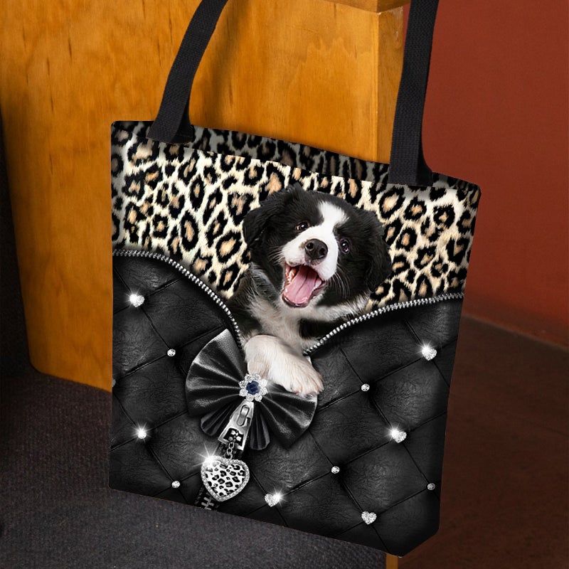 2022 New Release Border Collie All Over Printed Tote Bag