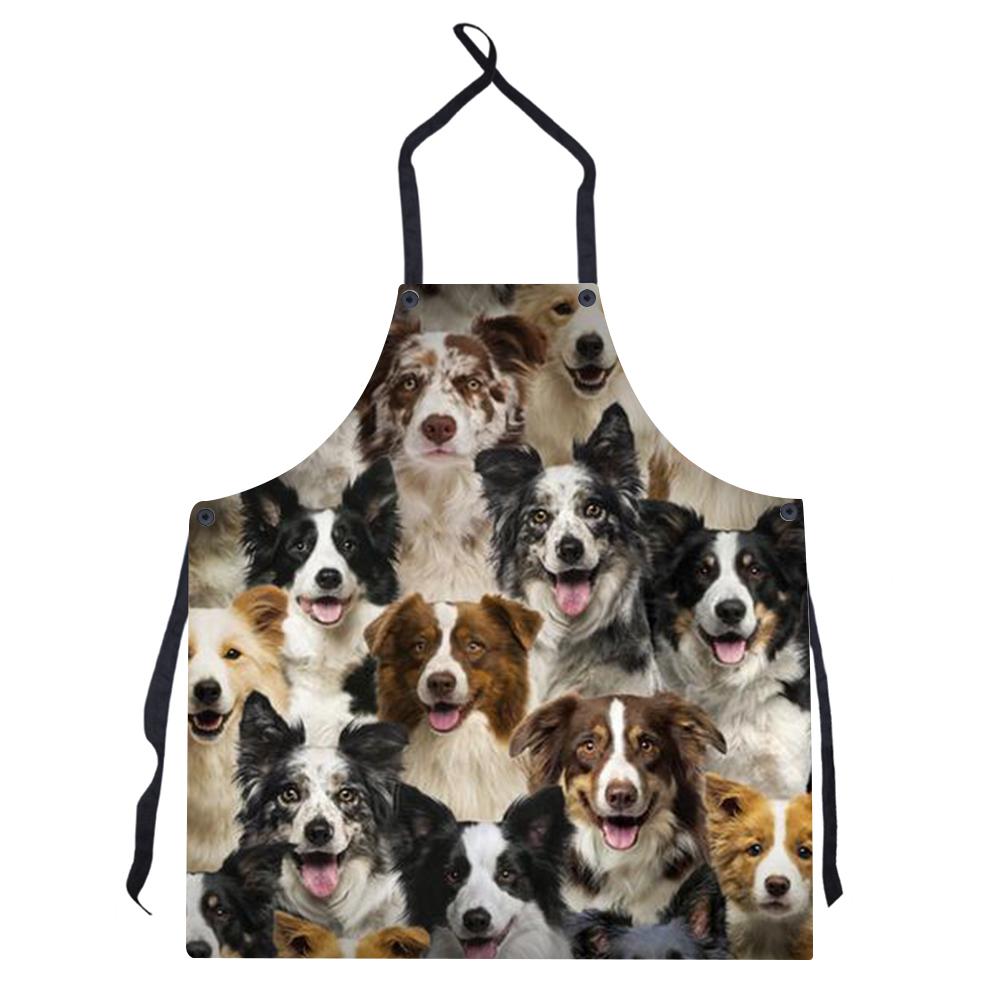 A Bunch Of Border Collies Apron/Great Gift Idea For Christmas