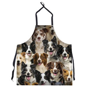 A Bunch Of Border Collies Apron/Great Gift Idea For Christmas