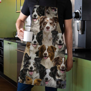 A Bunch Of Border Collies Apron/Great Gift Idea For Christmas