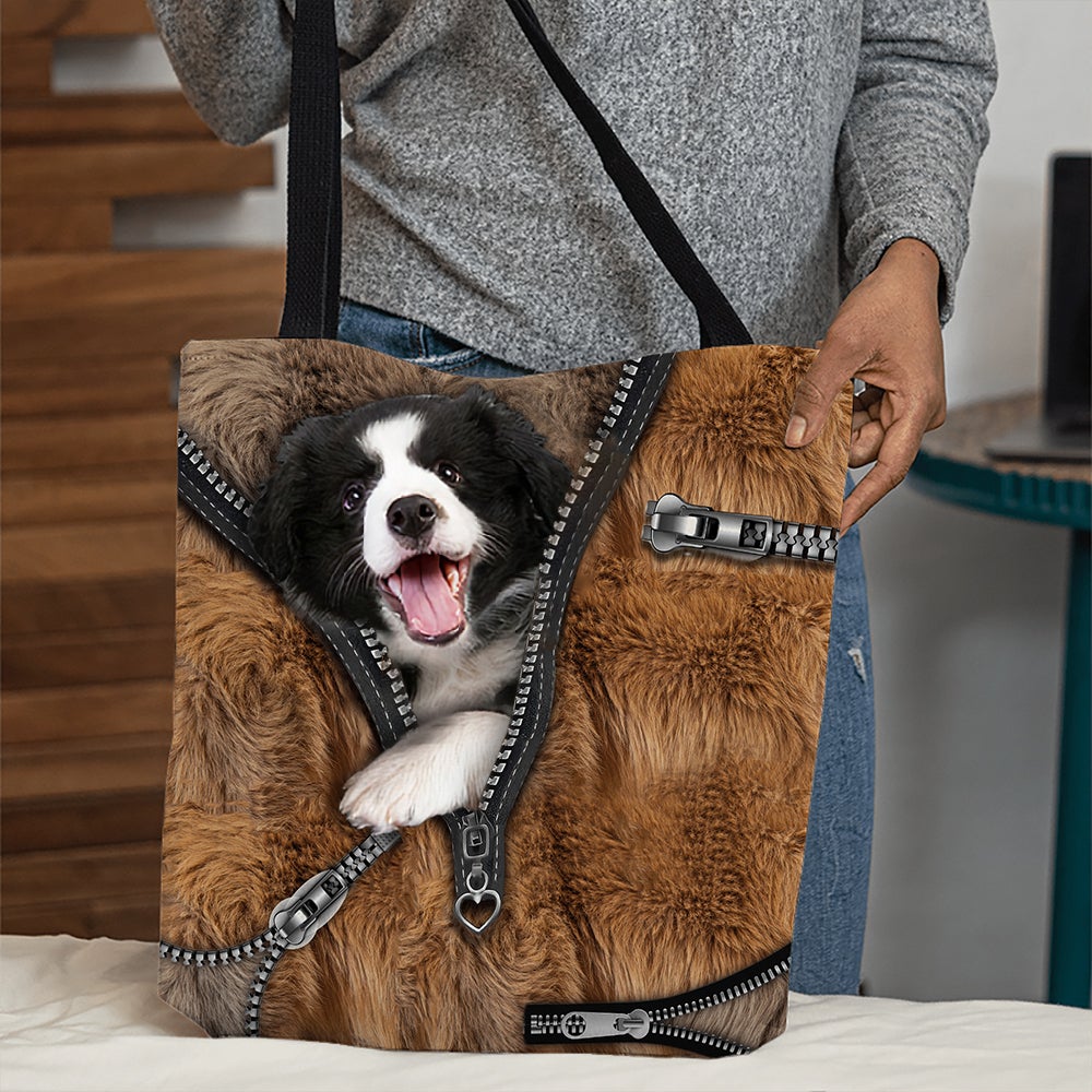 Border Collie All Over Printed Tote Bag