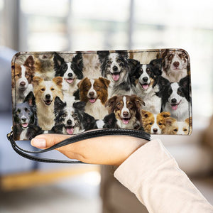 A Bunch Of Border Collies Clutch Purse