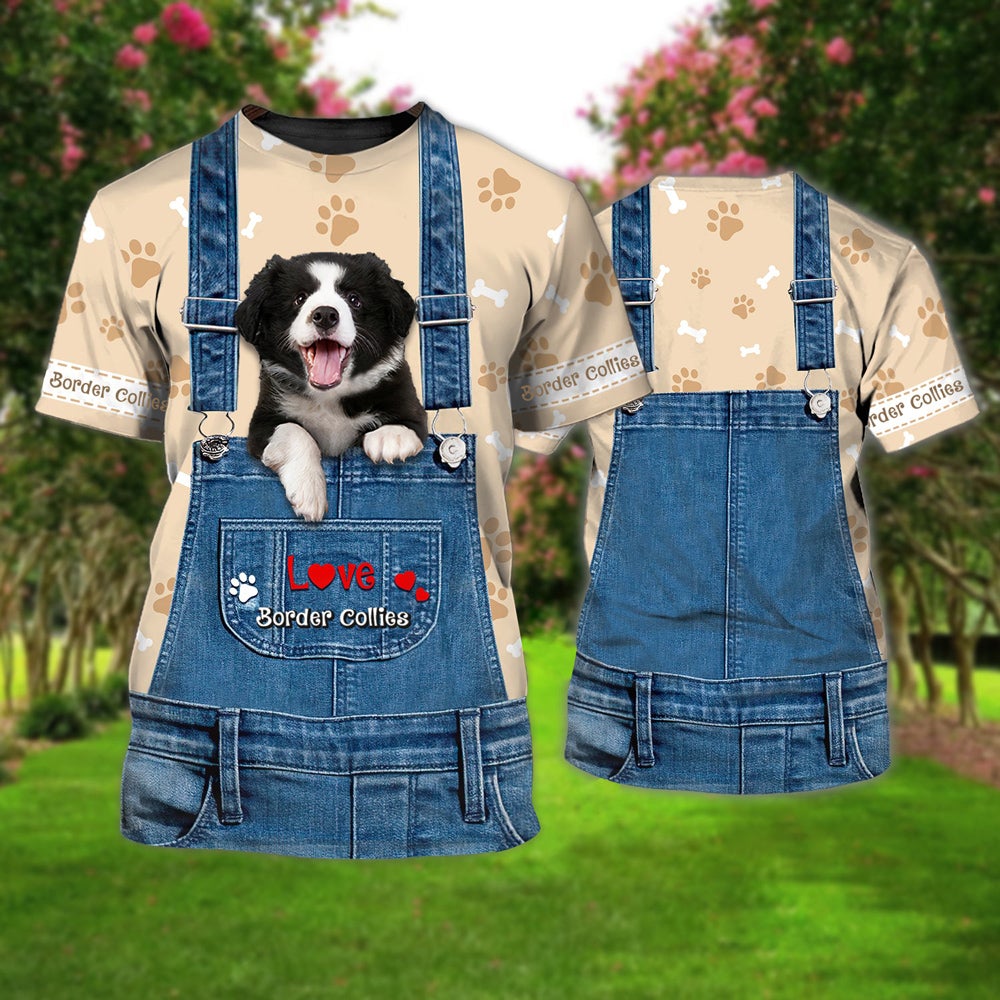 Love Border Collie Cute Unisex T-shirt