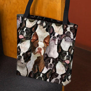 A Bunch Of Boston Terriers Tote Bag