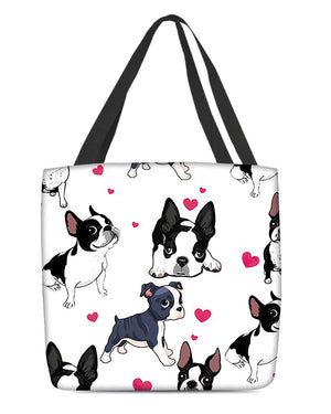 Cute Boston Terrier Tote Bag