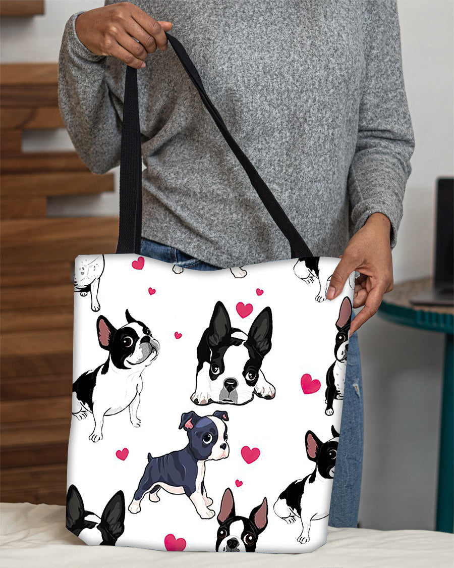 Cute Boston Terrier Tote Bag
