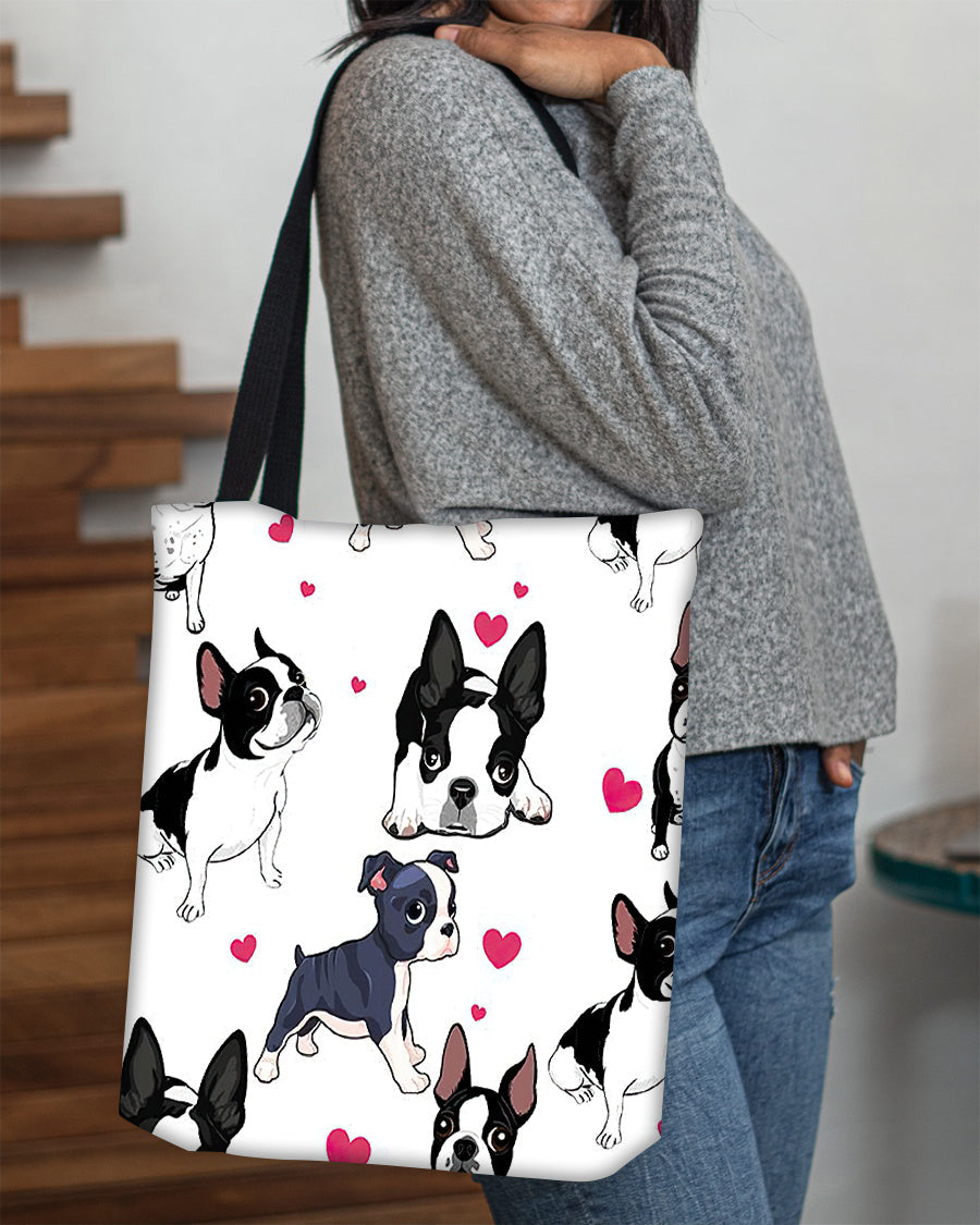 Cute Boston Terrier Tote Bag