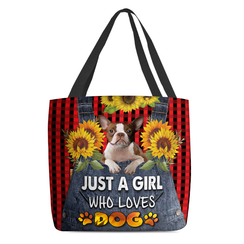 Boston Terrier -Just A Girl Who Loves Dog Tote Bag