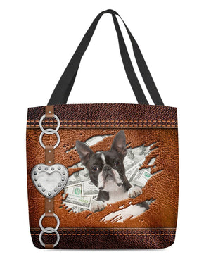 Boston Terrier Stylish Cloth Tote Bag