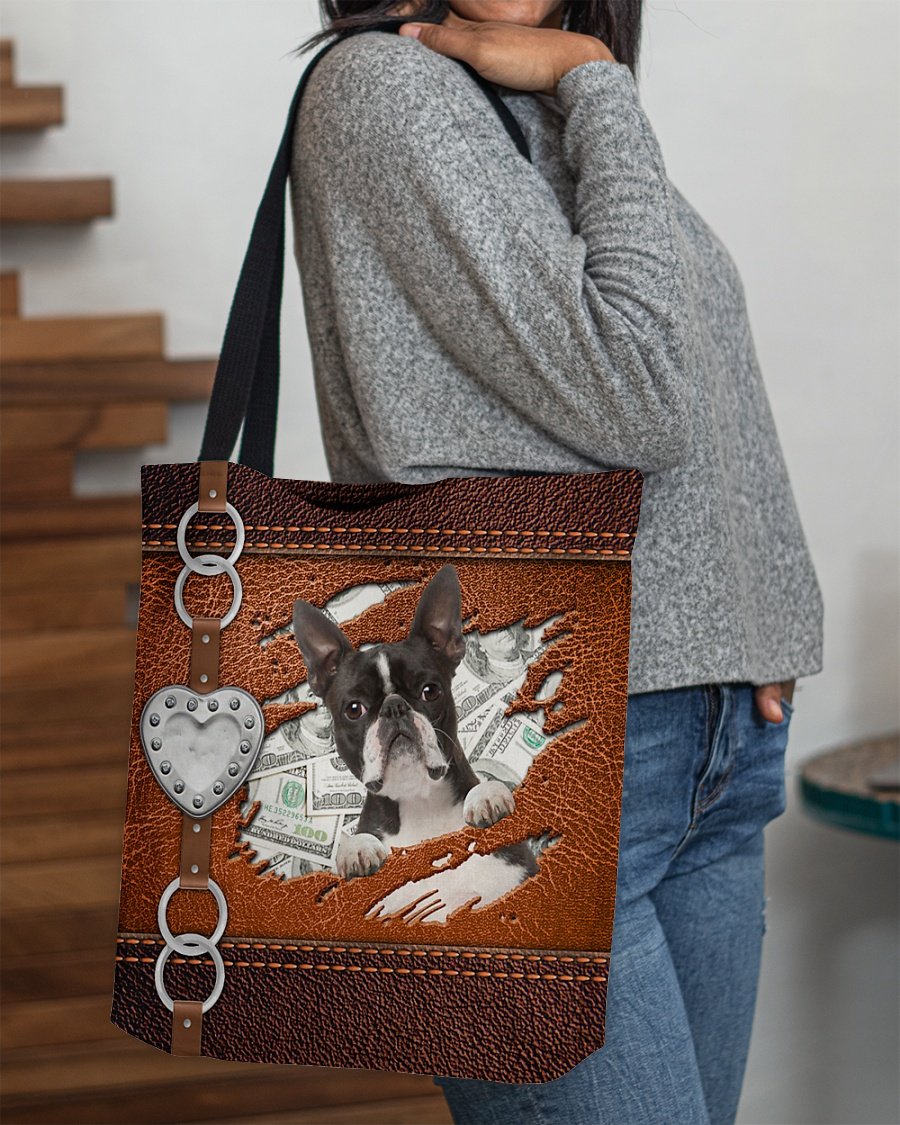 Boston Terrier Stylish Cloth Tote Bag