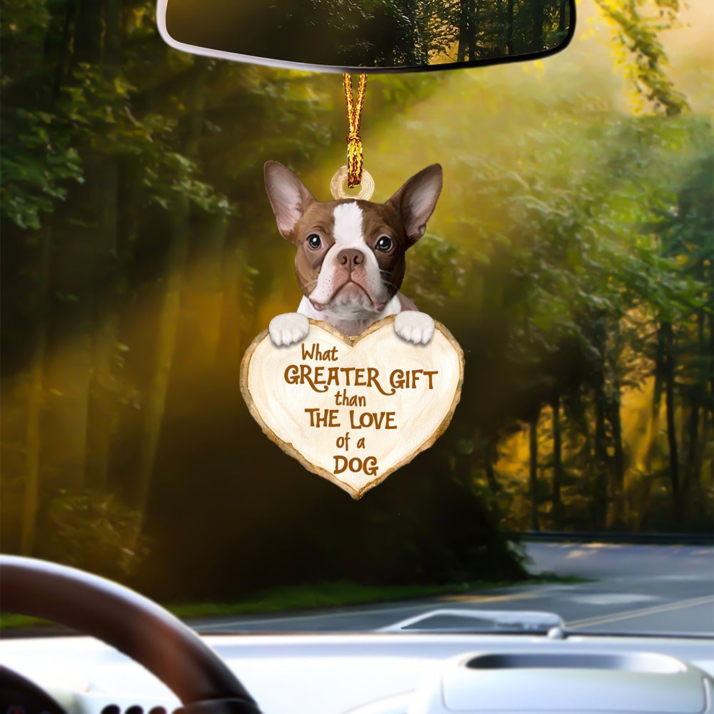Boston Terrier Greater Gift Car Hanging Ornament