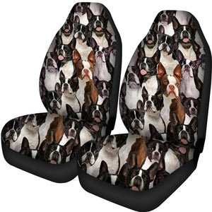 A Bunch Of Boston Terriers Car Seat Cover