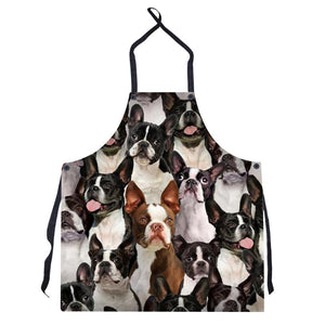 A Bunch Of Boston Terriers Apron/Great Gift Idea For Christmas