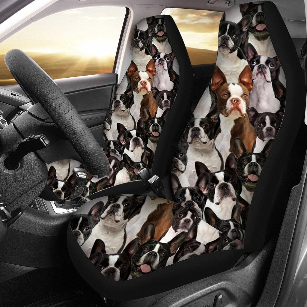 A Bunch Of Boston Terriers Car Seat Cover
