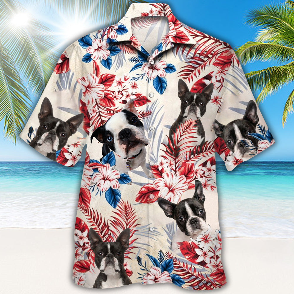 Boston terrier Hawaiian Shirt