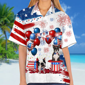 Boston terrier Independence Day Hawaiian Shirt