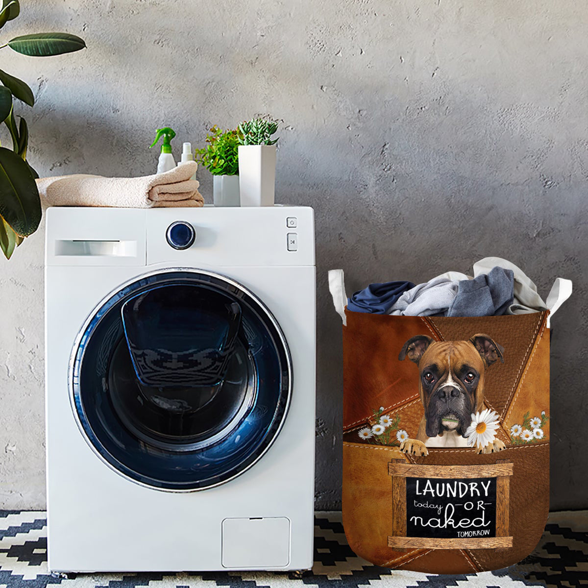 Boxer Laundry Today Or Naked Tomorrow Laundry Basket