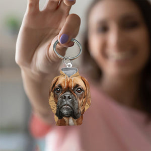 Boxer02 3D Graphic Hoodie Acrylic Keychain