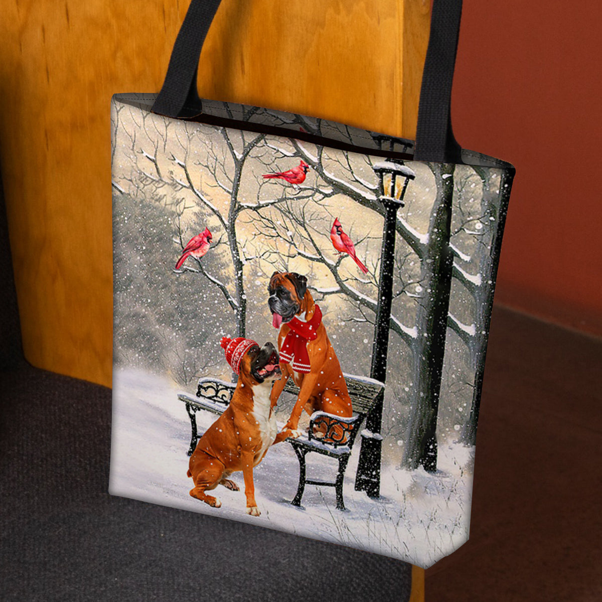 Boxer Hello Christmas/Winter/New Year Tote Bag