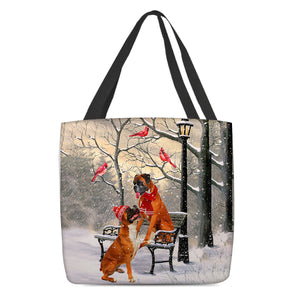Boxer Hello Christmas/Winter/New Year Tote Bag