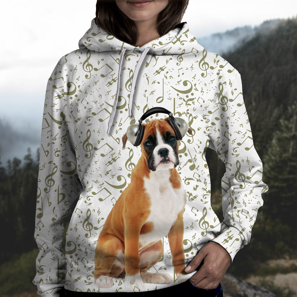 Great Music With Boxer Unisex Hoodie