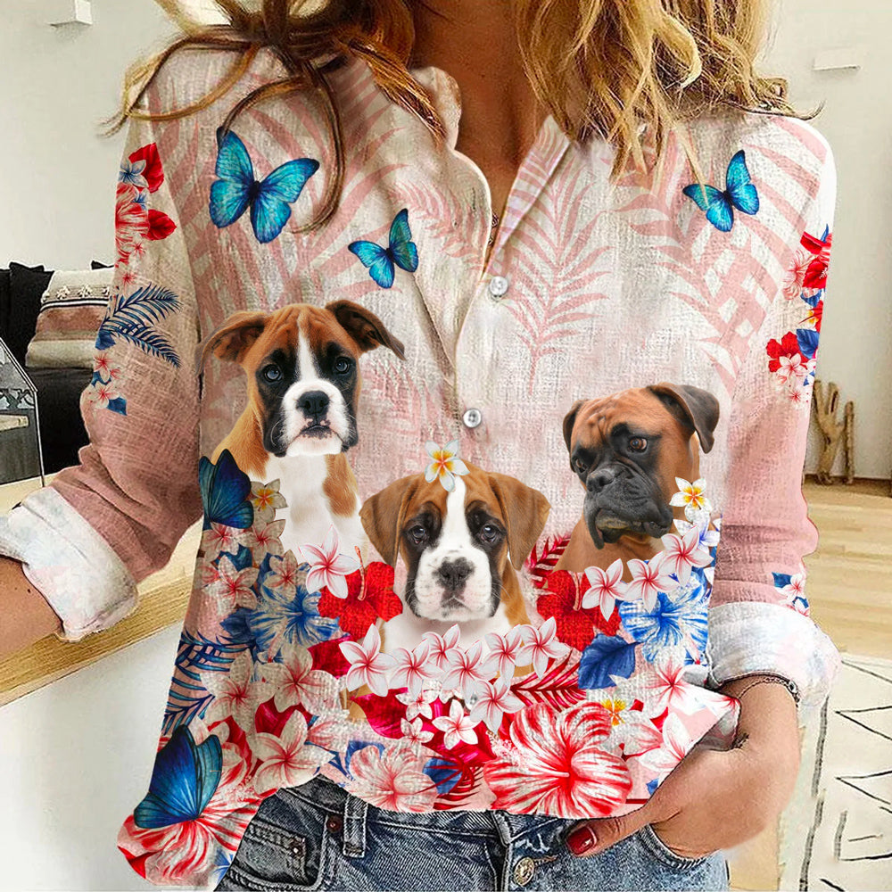 Boxer Tropical Floral Casual Shirt