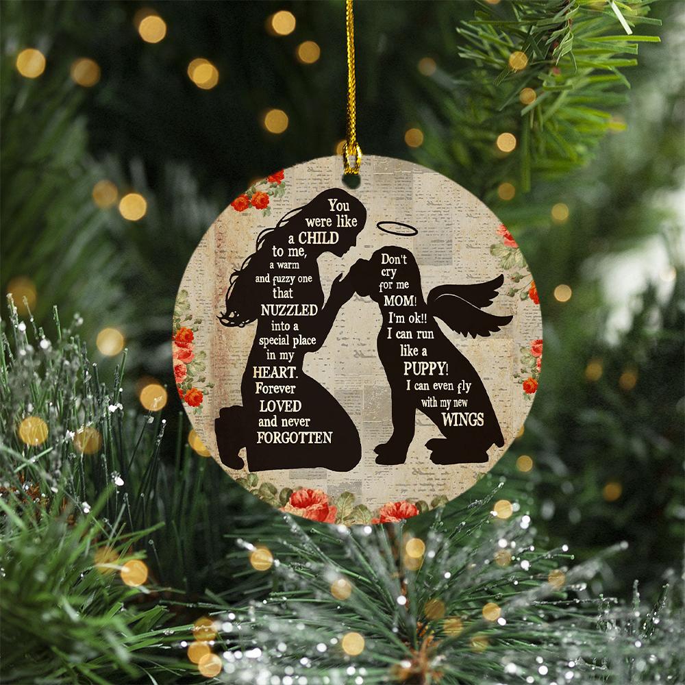 Boxer Angel Memorial Ornament