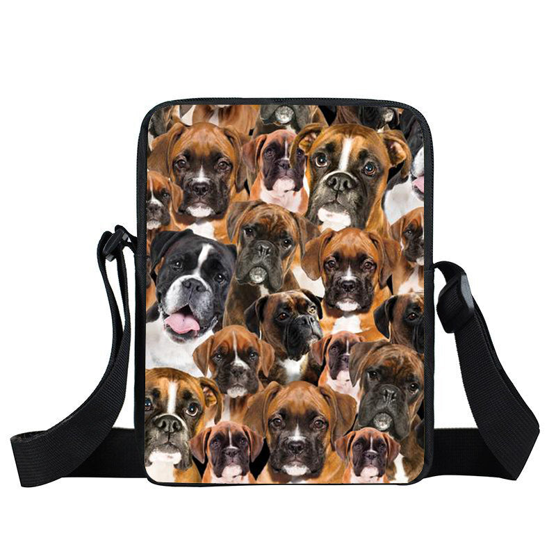 A Bunch Of Boxers Oxford Cloth Zipped Messenger Bag