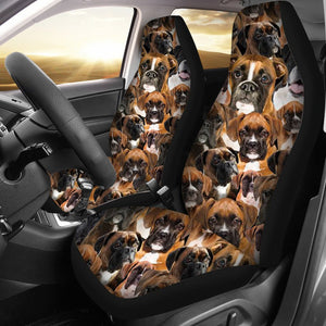 A Bunch Of Boxers Car Seat Cover