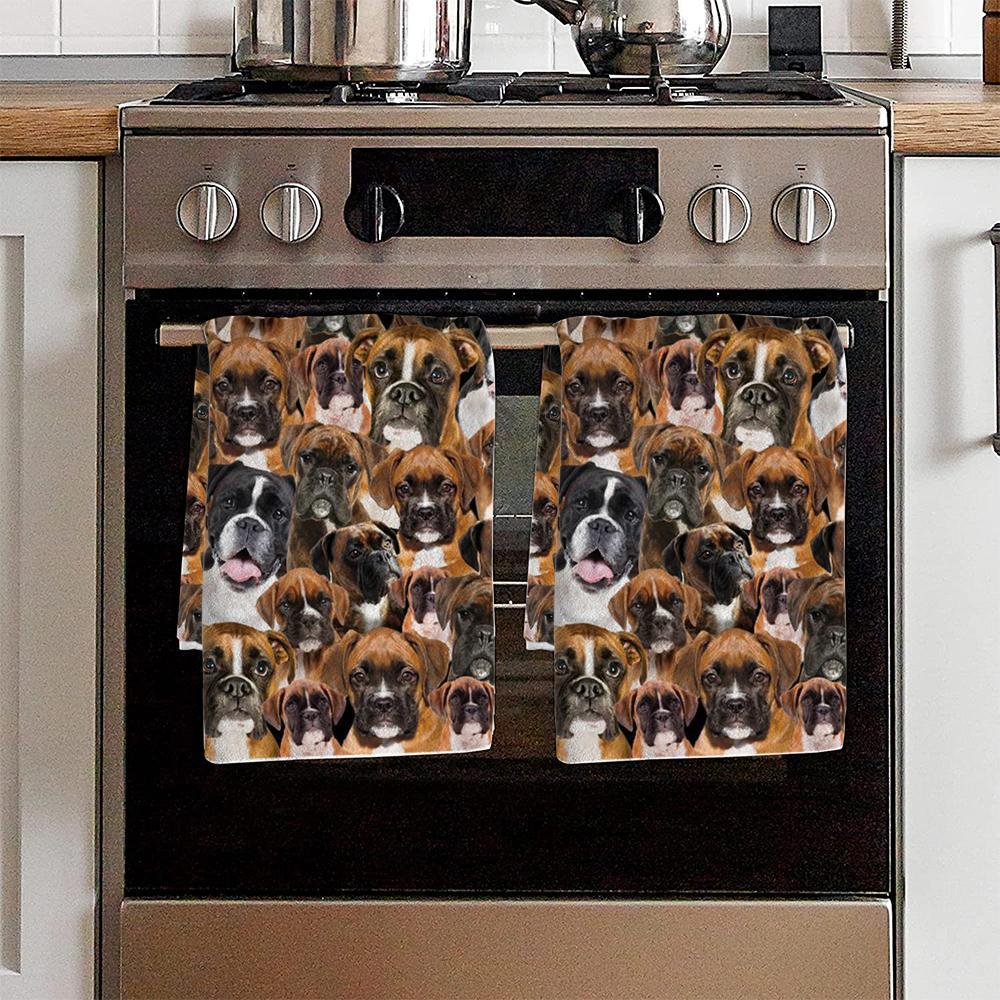 A Bunch Of Boxers Kitchen Towel