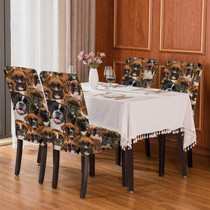 A Bunch Of Boxers Chair Cover/Great Gift Idea For Dog Lovers