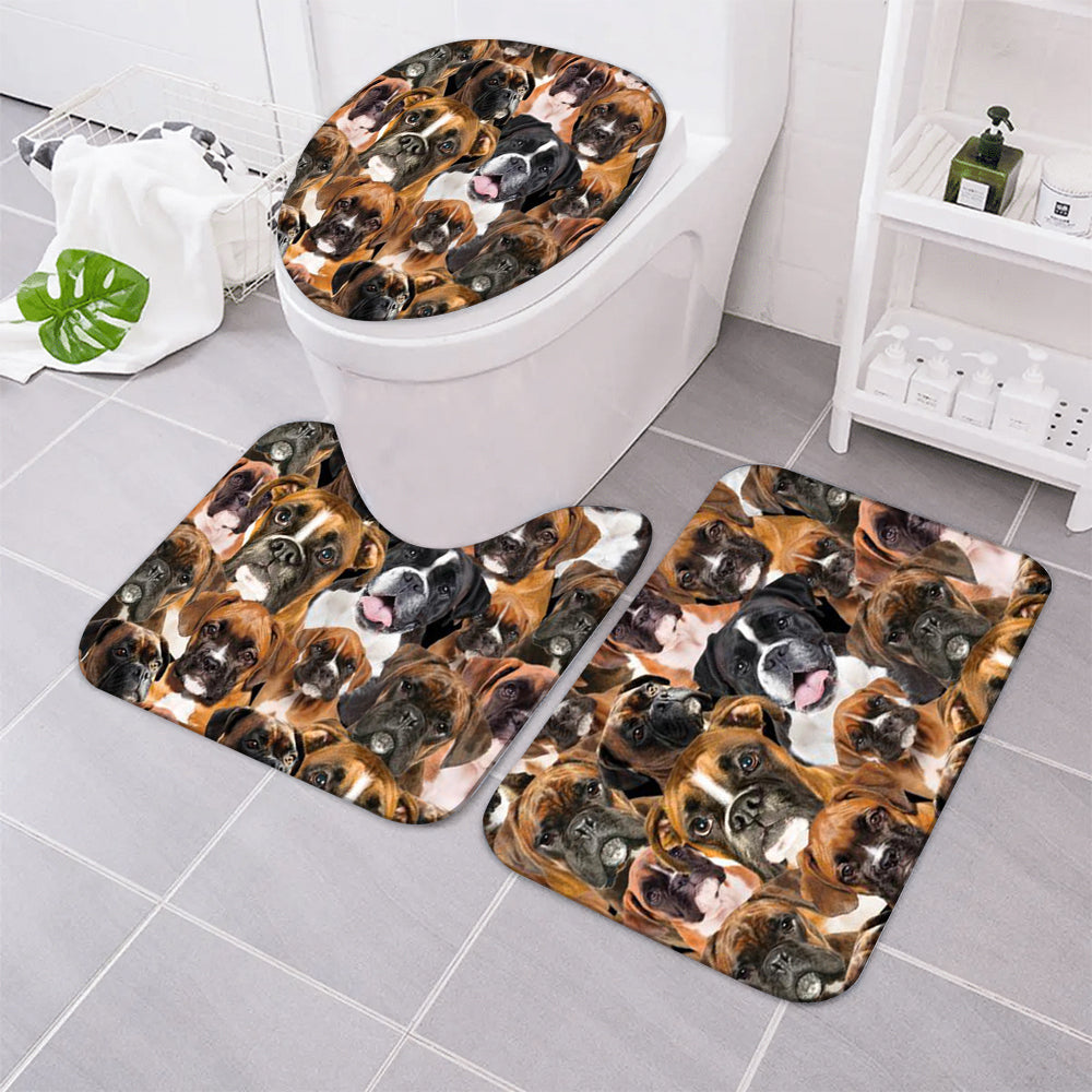 A Bunch Of Boxers Bathroom Mat Set