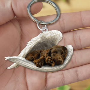 Boykin Spaniel1  Sleeping Angel Acrylic Keychain
