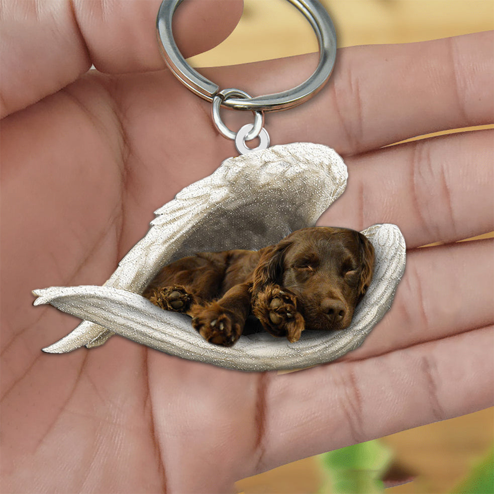 Boykin Spaniel Sleeping Angel Acrylic Keychain