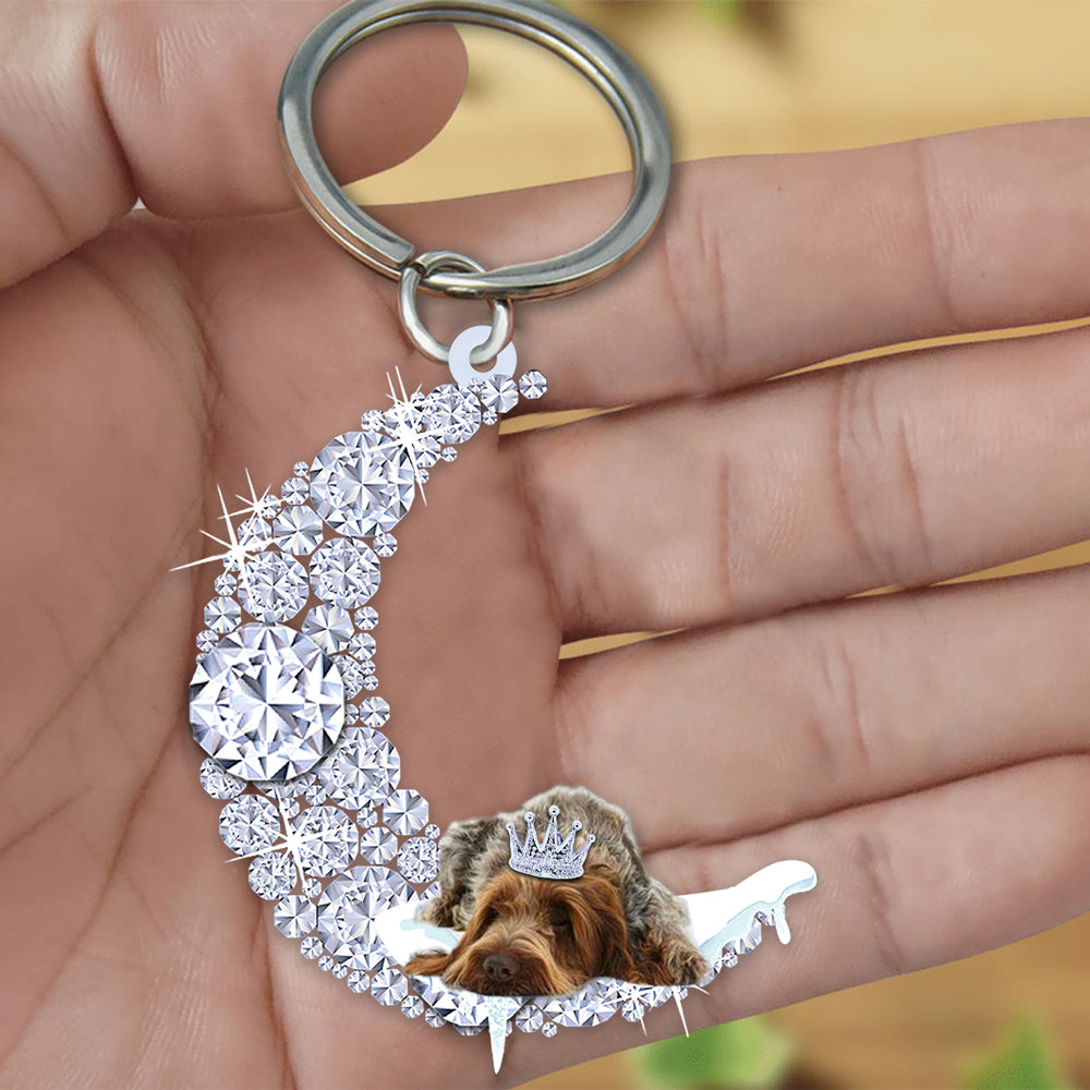 Brownroan Sleeping On A Diamond Moon Acrylic Keychain